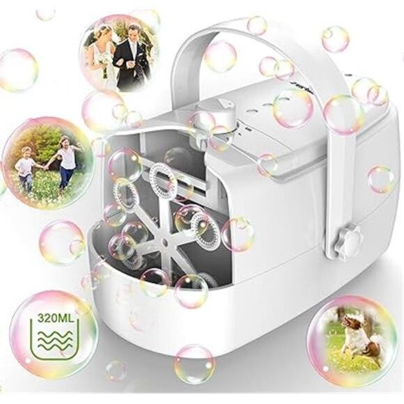 Bubble Machine Durable Automatic Bubble Blower, 18000+ Big Bubbles Per Minute - Picture 7 of 7